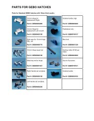 PARTS FOR GEBO HATCHES