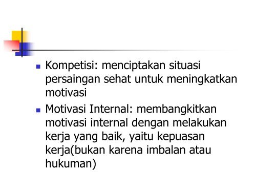 MOTIVASI / TEORI PROSES