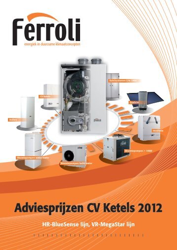 Adviesprijzen CV Ketels 2012 - Ferroli