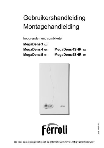 MegaDens 4 SHR - Handleiding - Ferroli