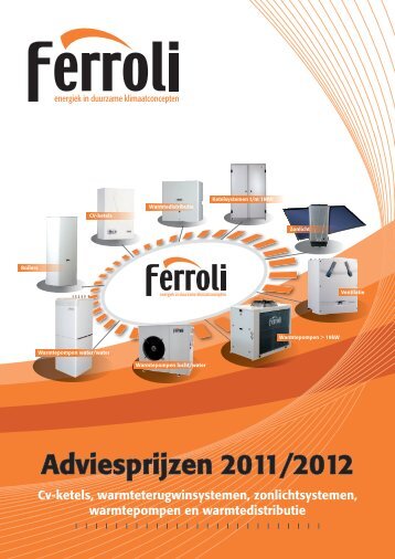 Adviesprijzen 2011/2012 - Ferroli