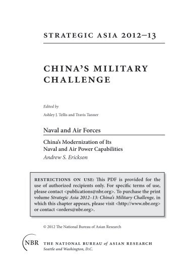 china's military challenge - Andrew S. Erickson