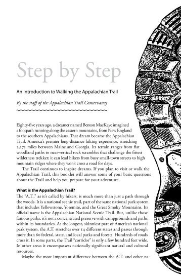 Step by Step - Appalachian Trail Conservancy