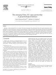 The emerging ChinaâEU space partnership - Andrew S. Erickson