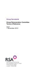 Remuneration Committee Terms of Reference