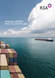 ANNUAL REPORT AND ACCOUNTS 2012 - RSA, Annual Report ...