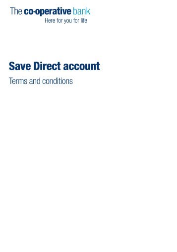 Save Direct account - The Co-operative Bank