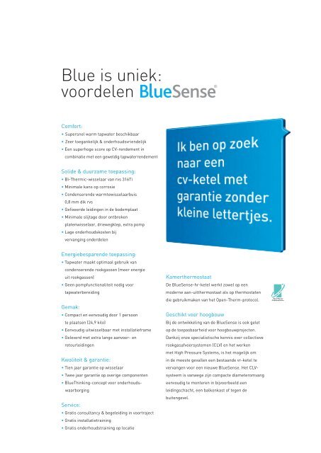 Brochure BlueSense HR-lijn - Ferroli