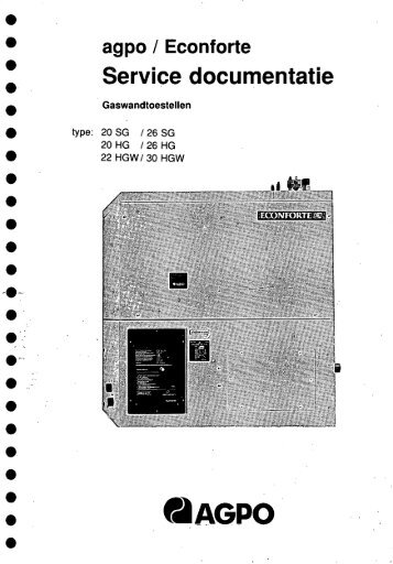 Serviceboek Econforte SG HG HGW - Ferroli