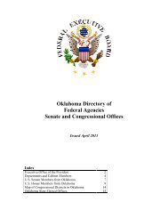 Oklahoma Directory of Federal Agencies Senate and Congressional ...