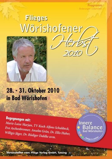 Wörishofener Herbst - Jürgen Fliege