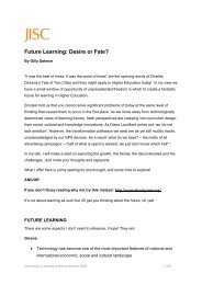 Future Learning: Desire or Fate