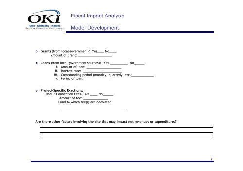 FIAM USER GUIDE COVER II - Fiscal Impact Analysis Model - OKI