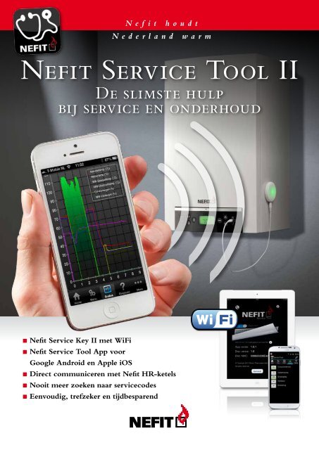 pijp Rechtdoor elkaar Nefit Service Tool II