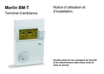 Notice terminal d'ambiance BM-T - Saint-Roch