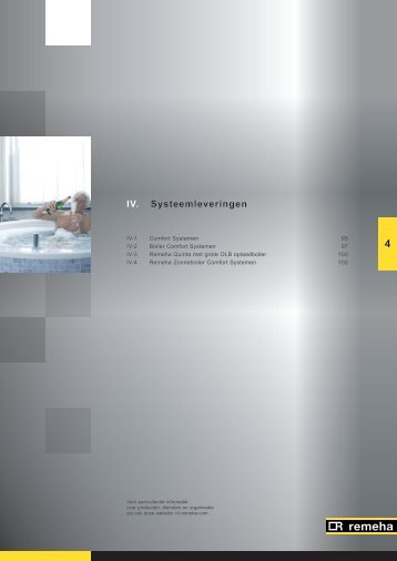 IV. Systeemleveringen - Remeha