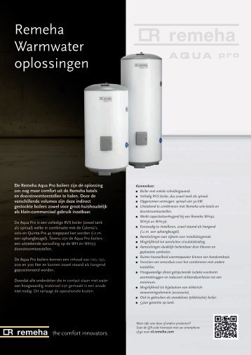 Flyer Warmwateroplossingen - Remeha