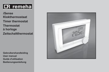 i Sense Klokthermostaat Timer thermostat Thermostat Ã  ... - Remeha