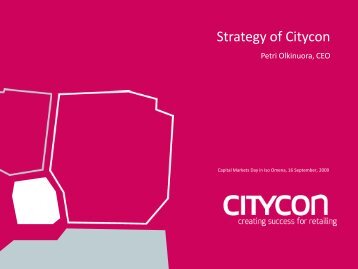 Consolidated Cash Flow Statement FY 2008 - Citycon