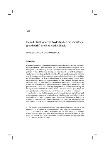De industrialisatie van Nederland en het industriÃ«le grootbedrijf