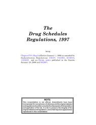 Drug Schedules Regulations, 1997 - NAPRA
