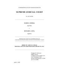 SUPREME JUDICIAL COURT - The Real Estate Bar Association for ...