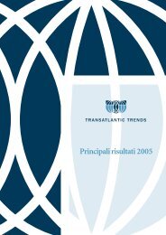 Transatlantic Trends 2005 [pdf] - Compagnia di San Paolo