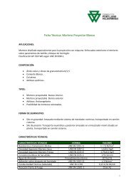 Ficha Técnica: Mortero Proyectar Blanco