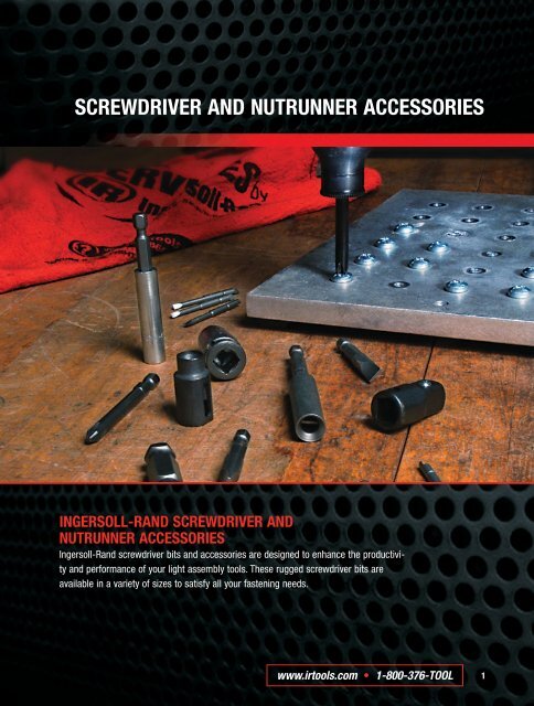 Ingersoll Rand Screwdriver and Nutrunner Accessories Catalog