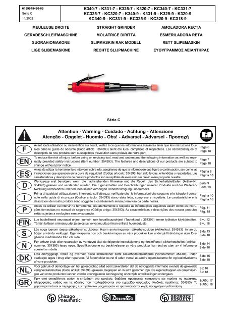 Grinders-Routers KC3..-7 service sheet - LouZampini.com