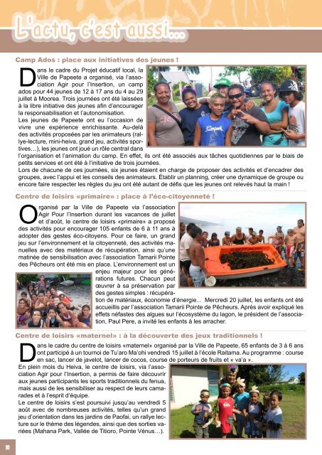 Le Projet éducatif Local - Papeete