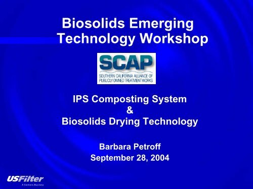 USFilter Biosolids Dryer.pdf - SCAP