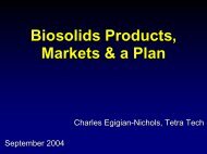 Marketing Plan for Biosolids - SCAP