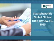 2015 H1, Steatohepatitis Market Global Clinical Trials Review