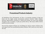 Promotional Products Industry