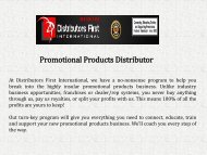 Promotional Products Distributor