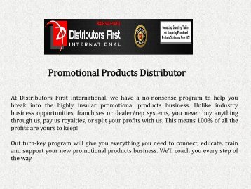 Promotional Products Distributor