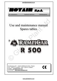 Rotair Rampicar R500 Parts - Global Construction Plant ...