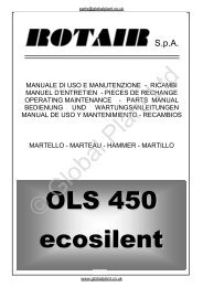 Rotair OLS450 Parts - Global Construction Plant & Equipment Ltd