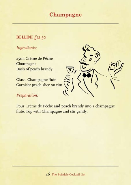 The Boisdale Cocktail List