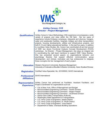 ashley carson cvs director value management strategies inc
