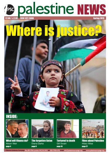magazine online - Palestine Solidarity Campaign
