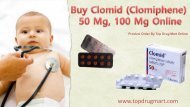 Buy Clomid (Clomiphene) 50 mg 100 mg Online