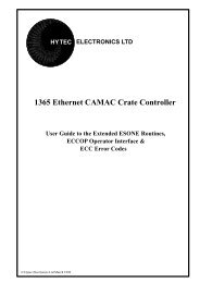 1365 Ethernet CAMAC Crate Controller
