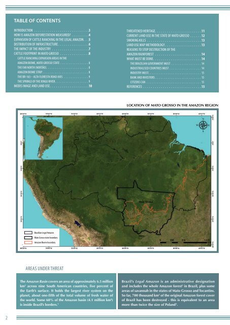 AmAzon CAttle footprint - Greenpeace