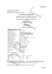 mock exam - University of Leeds