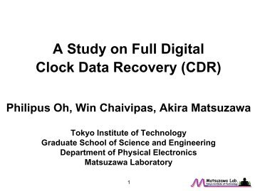 A Study On Full Digital Clock Data Recovery