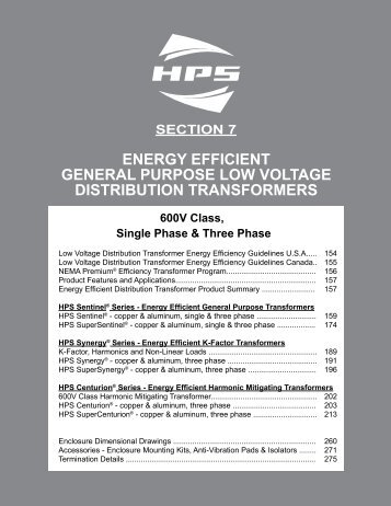 Energy Efficient Distribution Transformers - Hammond Power ...