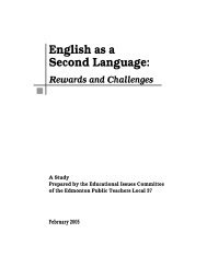 ESL Rewards & Challenges Report - Local37.teachers.ab.ca