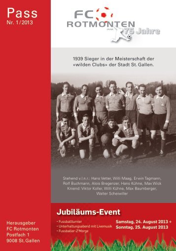 75 Jahre - FC Rotmonten